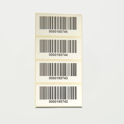 barcode etiketten auf rolle mit nummern